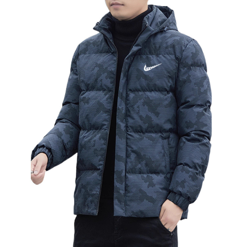 (2개) 트렌디 한 브랜드 가을과 겨울 다운 코튼 패딩 재킷 남자의 2024 새로운 패션 두꺼운 코튼 패딩 의류 따뜻한 방한 코튼 패딩 코트 후드 재킷