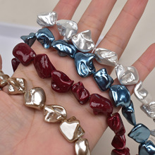 不规则仿巴洛克珍珠散珠牙齿贝串珠DIY手工饰品项链耳环配件材料