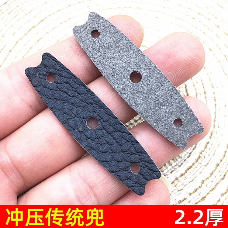 Традиционная кожаная Рогатка с карманным ножом с узором Личи, штамповка, высечка, кожаный карман для рогатки толщиной 2,1-2,2 не выцветает, не твердый край