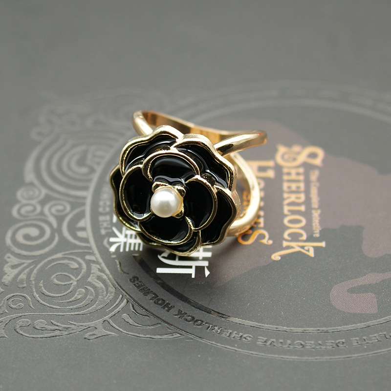 De gama alta de seda bufanda hebilla Camelia de doble uso de la decoración grande bufanda chal hebilla abrigo cinturón hebilla de joyería en la acción al por mayor