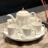 Pearl water utensils (1 pot, 6 cups, 1 rotating tray) gift box