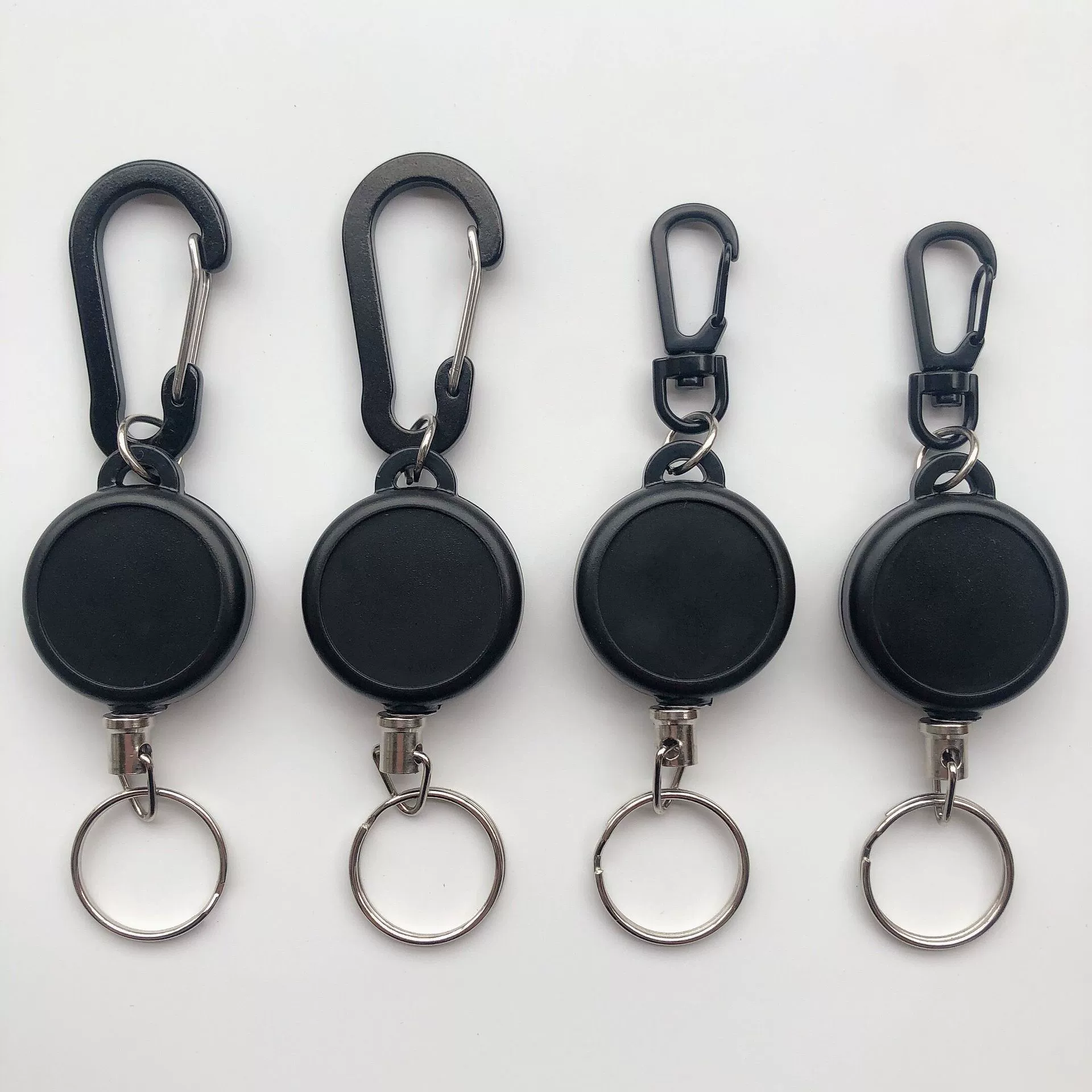 Protective elastic black climbing protection buckle, 35mm, anti-theft