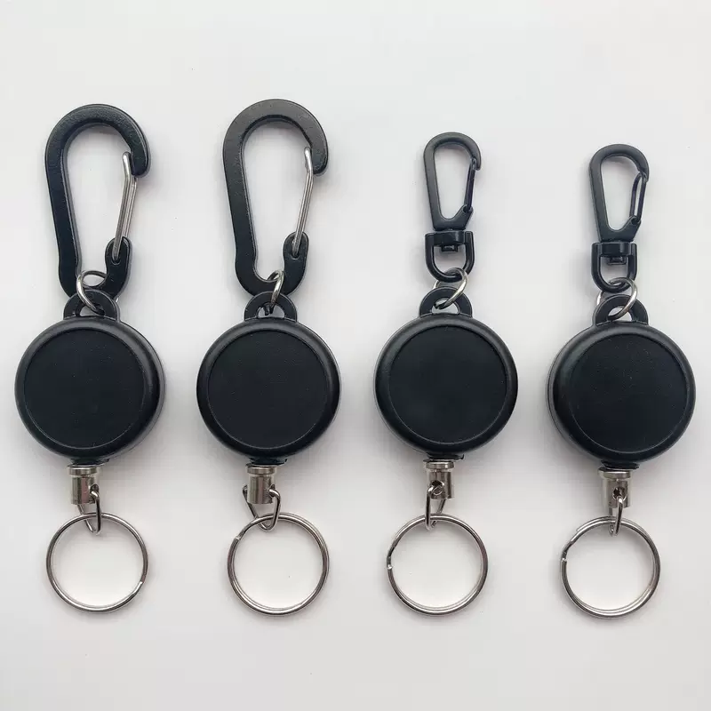 Protective elastic black climbing protection buckle, 35mm, anti-theft