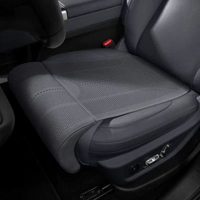 Car seat with extended leg rest and cushion, integrated perforated breathable foot support, suitable for all seasons, universal car pressure-relief seat cushion (Universal seat cover) - premium-blackintegrated-leg-rest-and-seat-cushion-single-pack-406210