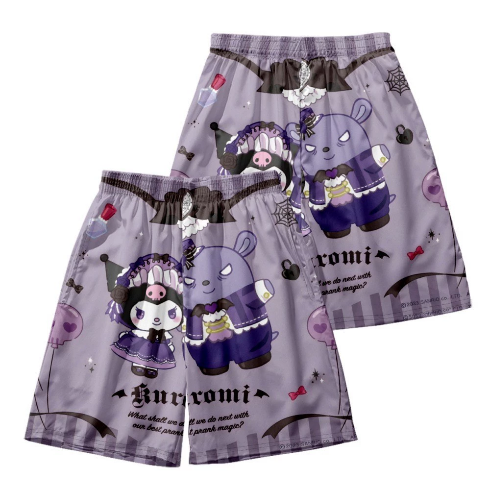 Sanrio, спортивные быстросохнущие шорты, пляжные штаны, 3D, свободный крой