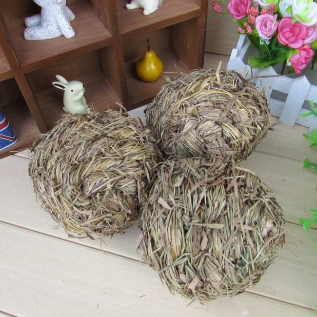 Кролик игрушки. Соломенный шарик молярные игрушки зоотовары Оптовые моляры домашних животных [Белл соломенный шар]