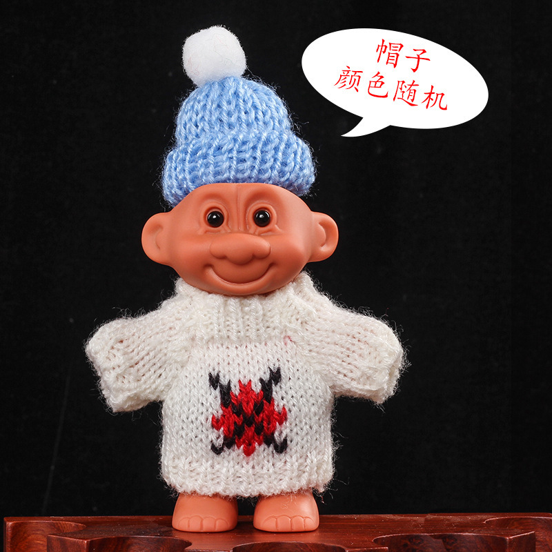 Encendedor suéter retro 90s sombrero troll muñeca dulce cool chica bungee cubierta de cigarrillos de silicona