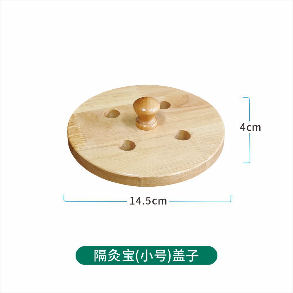 Moxa Burner Holder Ginger Moxibustion Tool Solid Wood Stand for Traditional Moxa Therapy in use