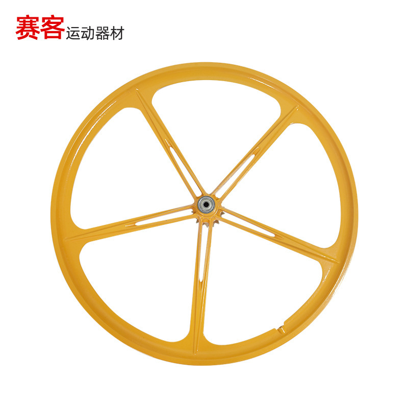 Road Dead Fly Bicycle Wheel Set Magnesium Alloy 28inch Hollow Five-knife Integrated Wheel Rotary Card Flywheel Set Can Order Wholesale