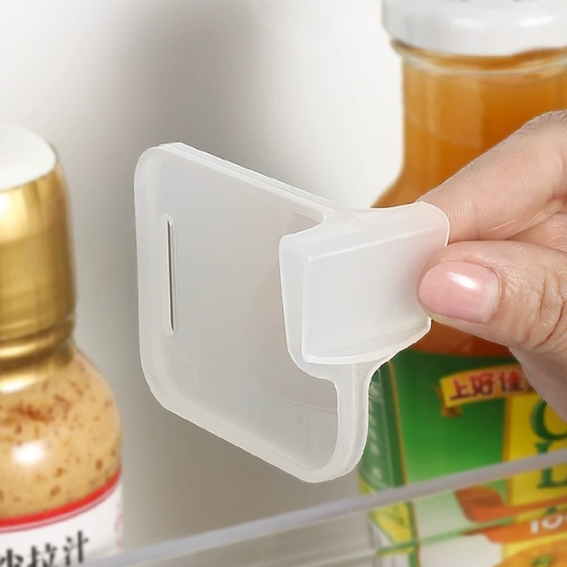 Tabique del refrigerador, puerta lateral, clip de separación, estante de almacenamiento y acabado, artefacto de rejilla ajustable, partición de plástico, divisor anti-inversión