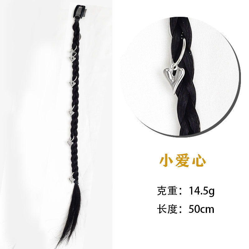 Hot girl braid little heart