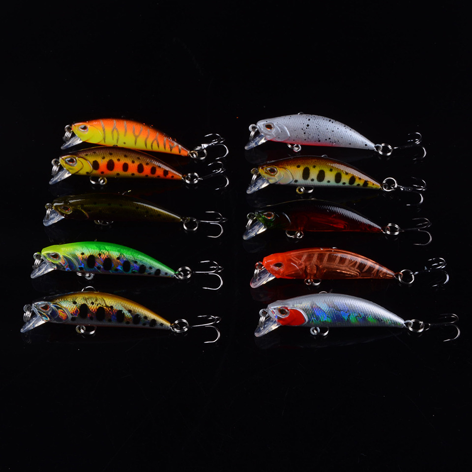 New Luya Bait Slowly Addicts You Micro-Minnow Stream Horsemouth Trout White Stripe Bait Bionic Plastic Hard Bait