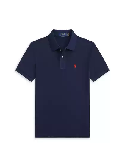 Trending American Casual Polo Short Sleeve Men's Pure Cotton Turn-Down Collar Loose Plus Size Small Horse Logo Embroidered Polo Shirt Men