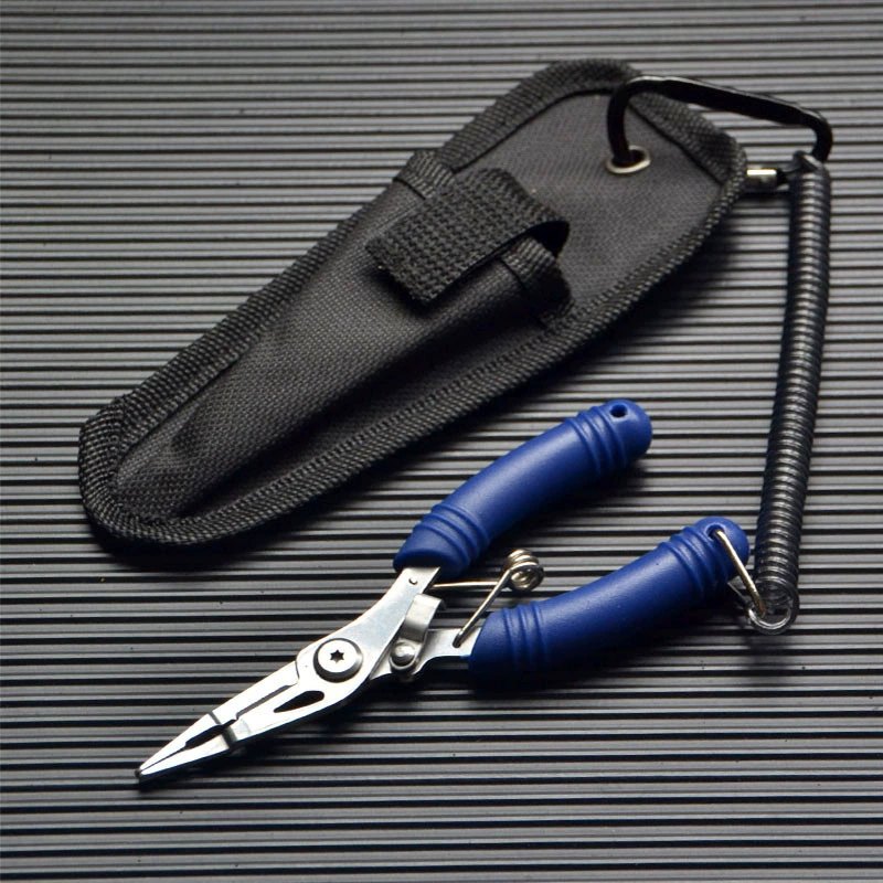 Мини-плоскогубцы Luya для микрообъектов из нержавеющей стали с пряжкой Рыболовный инструмент Леска для завязывания крючков Наружные ножницы для лески в наличии