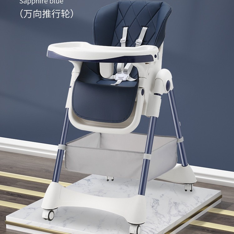 Silla de comedor plegable portátil para bebés sin instalación, silla de comedor para niños de dibujos animados domésticos, silla de comedor para niños que se puede sentar y acostar image 14