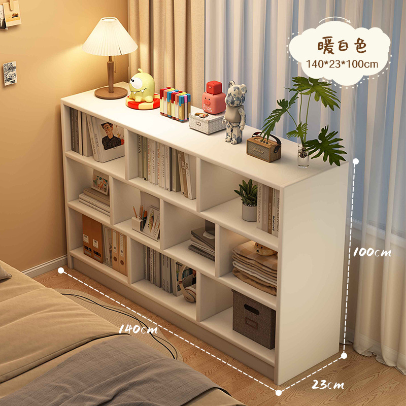 Estante de piso a techo Estante de rejilla Kalek Gabinete de ocho compartimentos Gabinete de partición de borde de cama Librería combinada de jardín de infantes