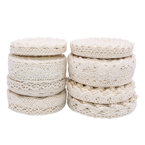 Cotton Thread Lace Handmade DIY Fashion Accessory Chiffon Lace Sofa Curtain Lace Material Manufacturer Supply