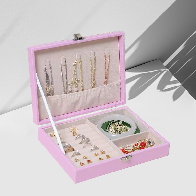 Jewelry Box, Anti-Oxidation, Large Capacity, Kidsren's Hair Accessories Gift Box, Earrings, Hairpins, Rubber Band Storage Box, Bracelet, Necklace