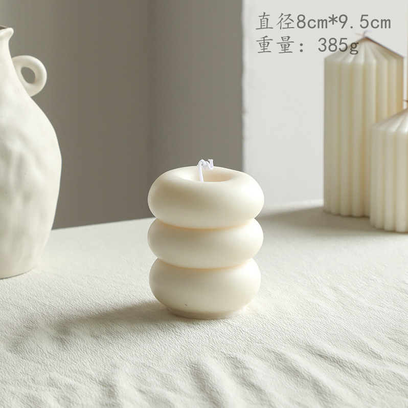 Nórdico simple viento blanco atmósfera sensación de guasa de aroma regalo de mano geometría decoración del hogar adornos transfronterizos