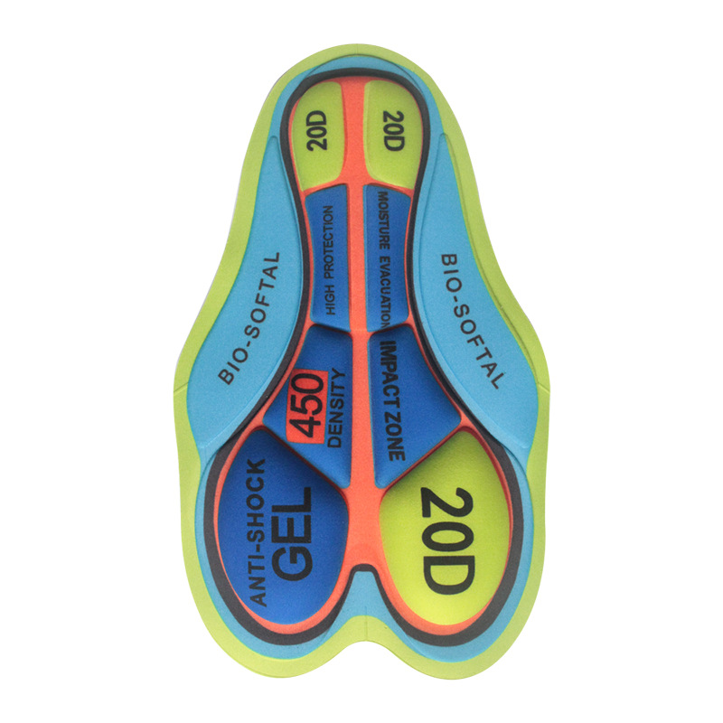Verano ciclismo ropa pantalones al aire libre Riding humedad absorción de choque de alta densidad esponja cojín de silicona fábrica por mayor