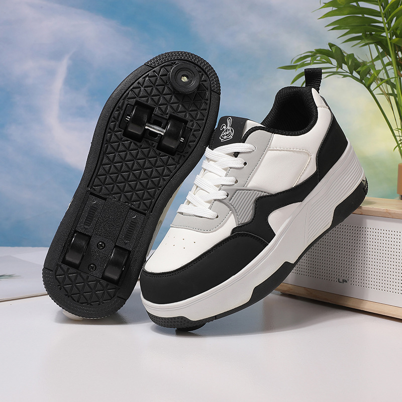 New Children's Roller Shoes, Student Roller Skates, Girls' Double-Wheel Boys' Roller Skates, Cross-Border Exclusive Shoes