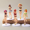 Five five -class fifty -gravity hand -made anime cartoon swimsuit, one flower, two is three -leaf, three leaves May May doll decoration