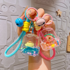 カピバラオイル流砂ボトルアクリルキーホルダーペンダント小さなギフト屋台小物キーホルダー卸売