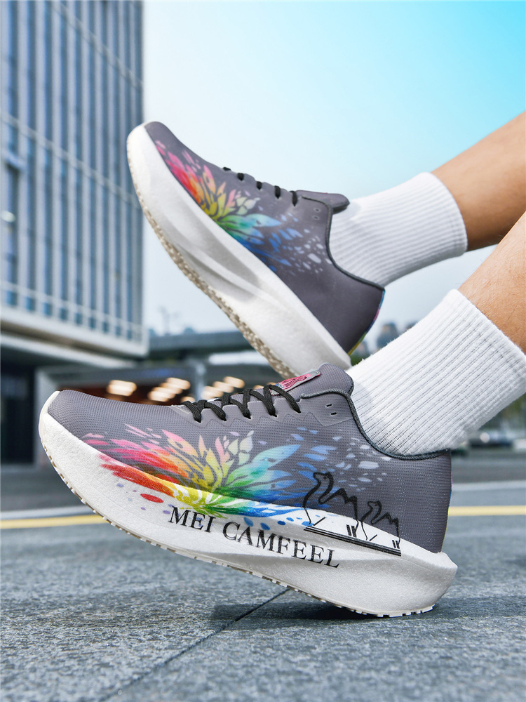 Universal ultra light breathable non-slip running sneakers with…