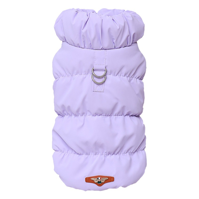 Cruz-frontera perro ropa invierno chaleco cálido hebilla de algodón acolchado ropa cachorro ropa de dos patas ropa al por mayor ropa de mascotas