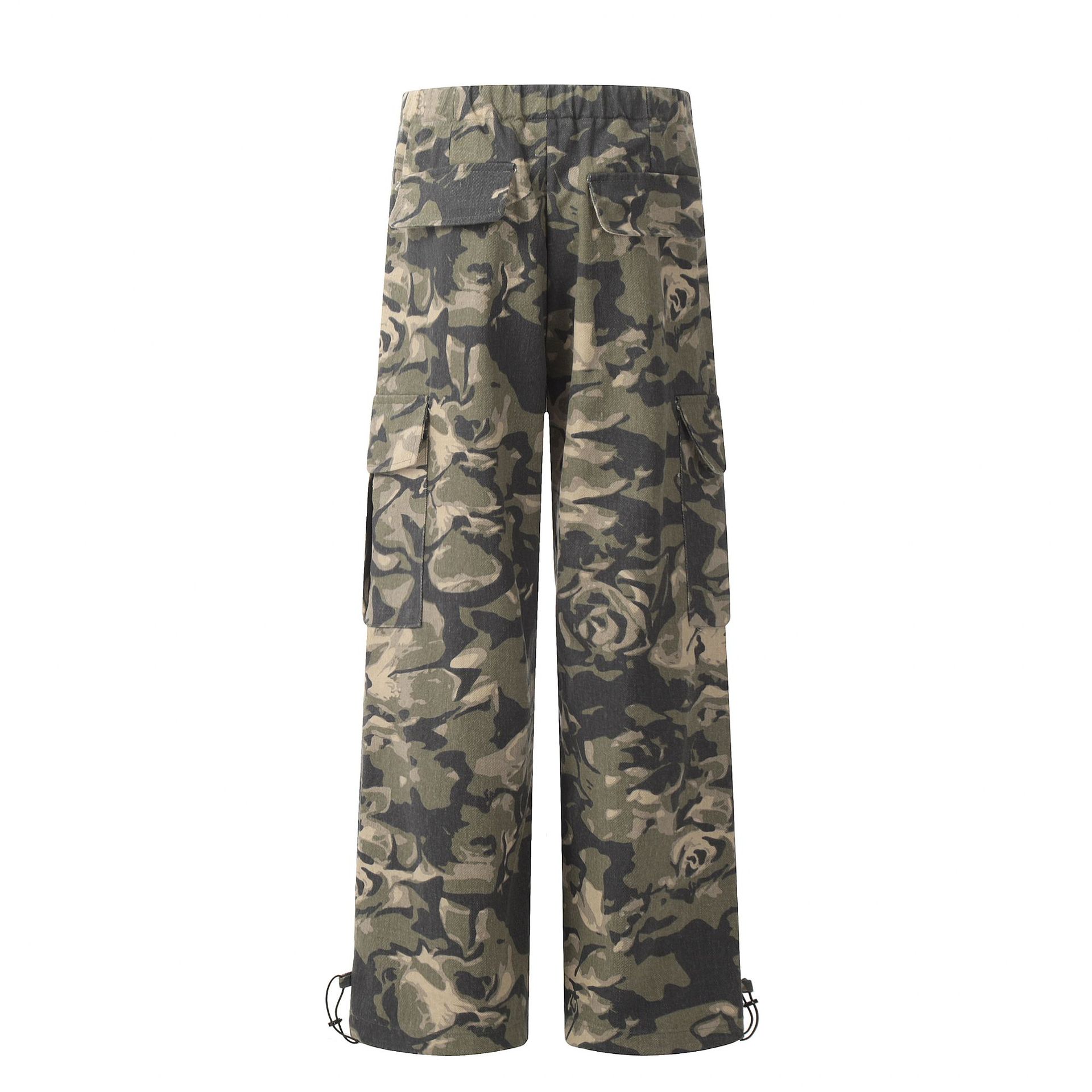 Herren Cargohose Camouflage Arbeitskleidung Freizeithose Herren_voghion.com