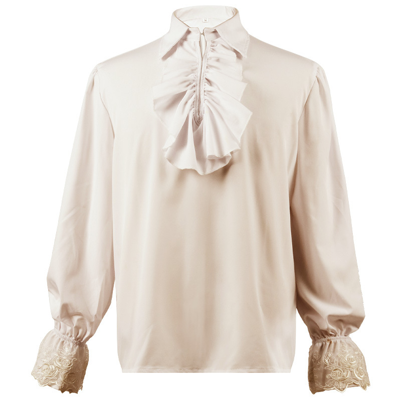 外貿歐美新款中世紀復古服裝舞台表演內搭純色文藝復興表演服