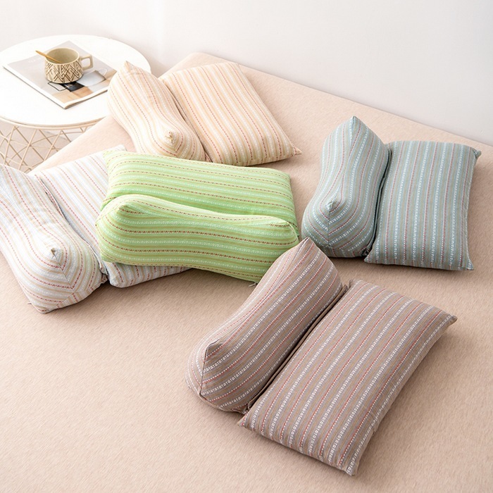 そば殻頚椎枕、頚椎保護、睡眠牽引、三角円筒形枕コア、大人の睡眠専用首枕|undefined