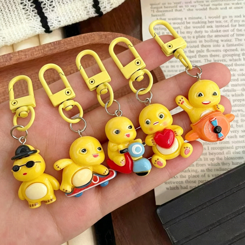 Cute Cartoon Yellow Little Dragon Keychain, Adorable Bag Pendant, Versatile Decoration, Sweet Hanging Accessory Cute Cartoon Yellow Little Dragon Keychain, Adorable Bag Pendant, Versatile Decoration, Sweet Hanging Accessory