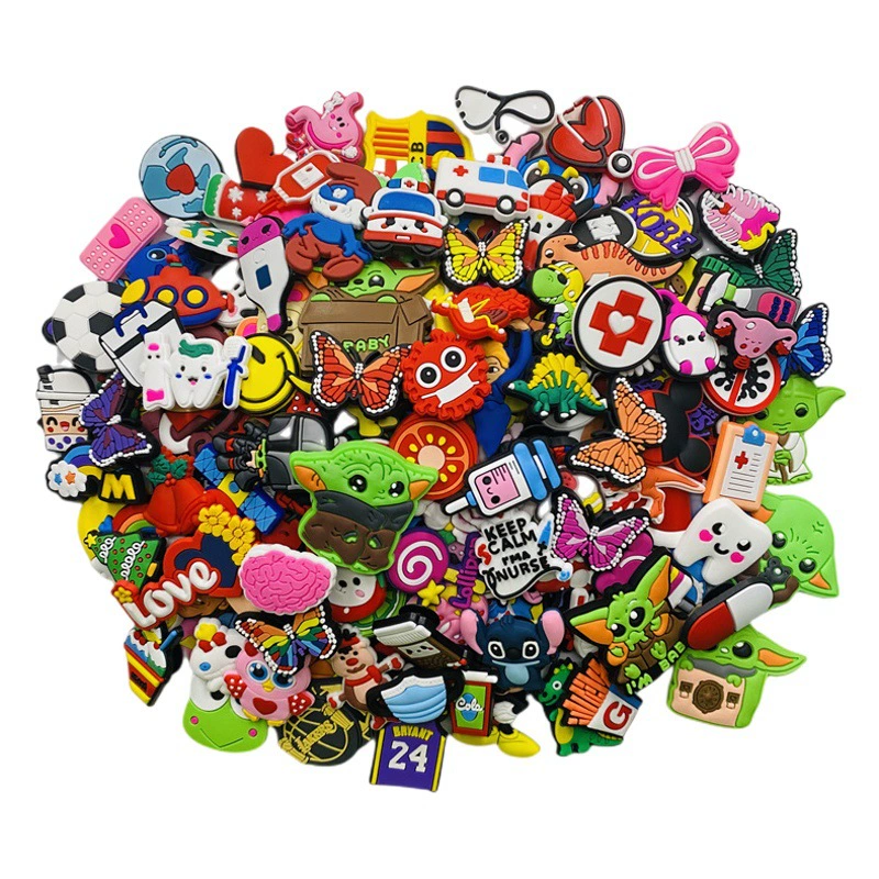 Обувь с трансграничным отверстием цветок пряжка для обуви DIY аксессуары обувь под крокодила цветок 50 100 не повторяется случайным образом смешано в наличии