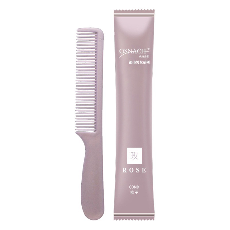 Homestay disposable comb hotel hotel toiletries household hospitality travel portable wooden comb small comb wholesale