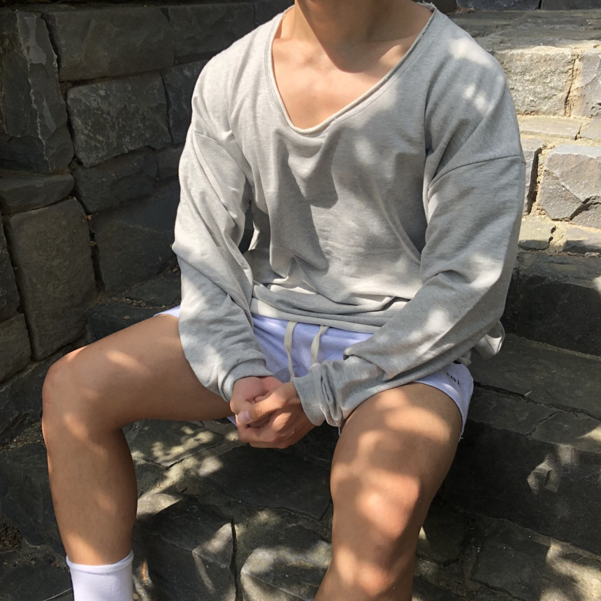 Men's Long Sleeved Sportswear Trendy Brand Muscular Fit Loose Fit Basketball Training Top Solid Color Sports Hoodie_viptrois.com