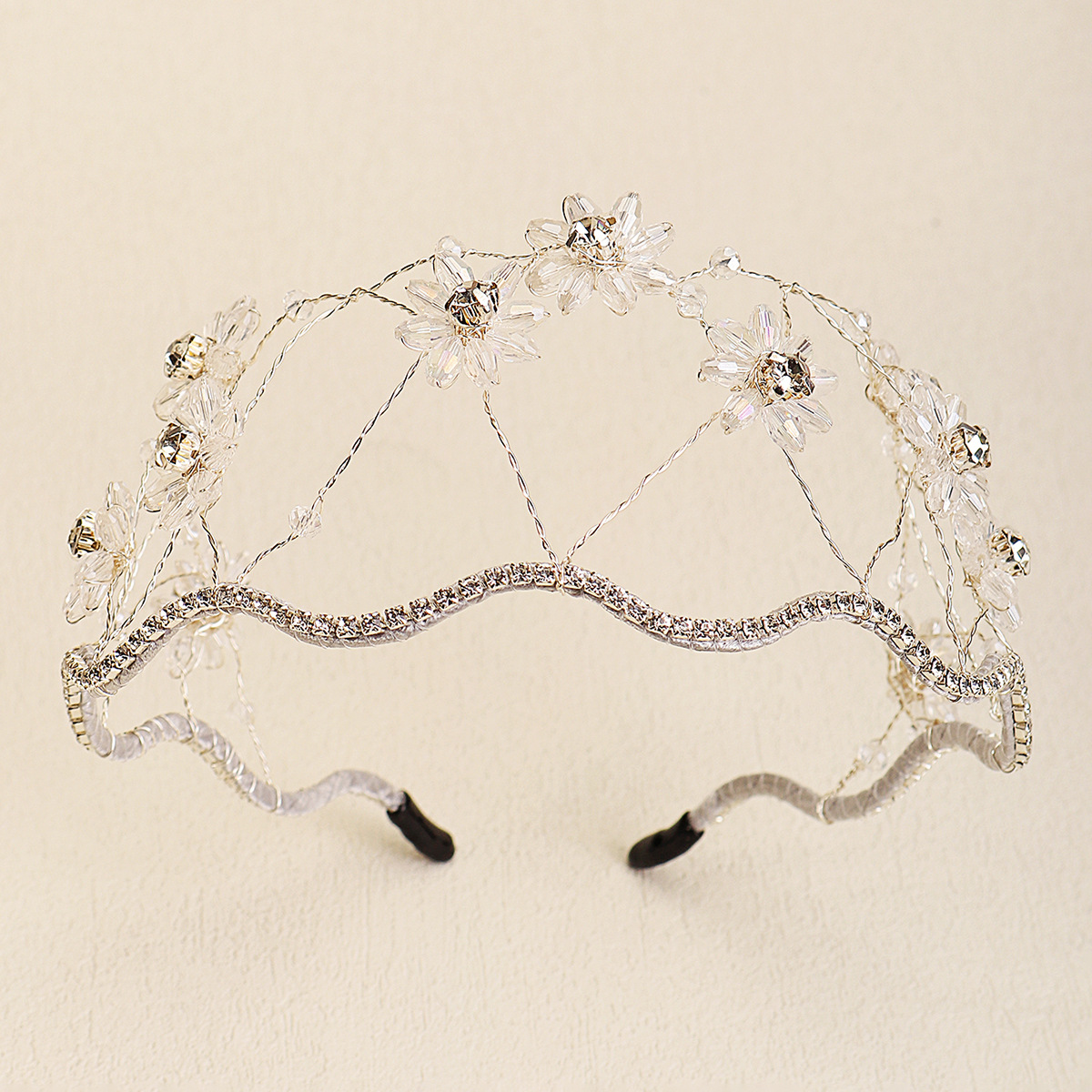 Women's Elegant Flower Artificial Crystal Rhinestones Hair Band display picture 21