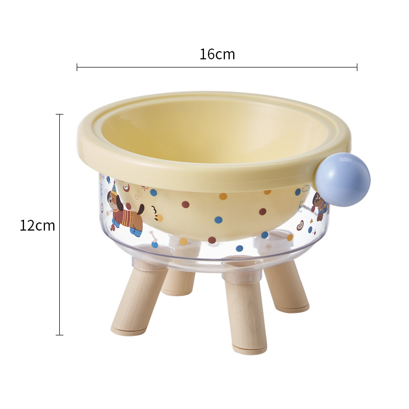 Tazón de mascotas de alto valor facial, alimentador de gatos antideslizante, anti-derribado, tazón de perros de acero inoxidable, tazón de perros de gran capacidad al por mayor