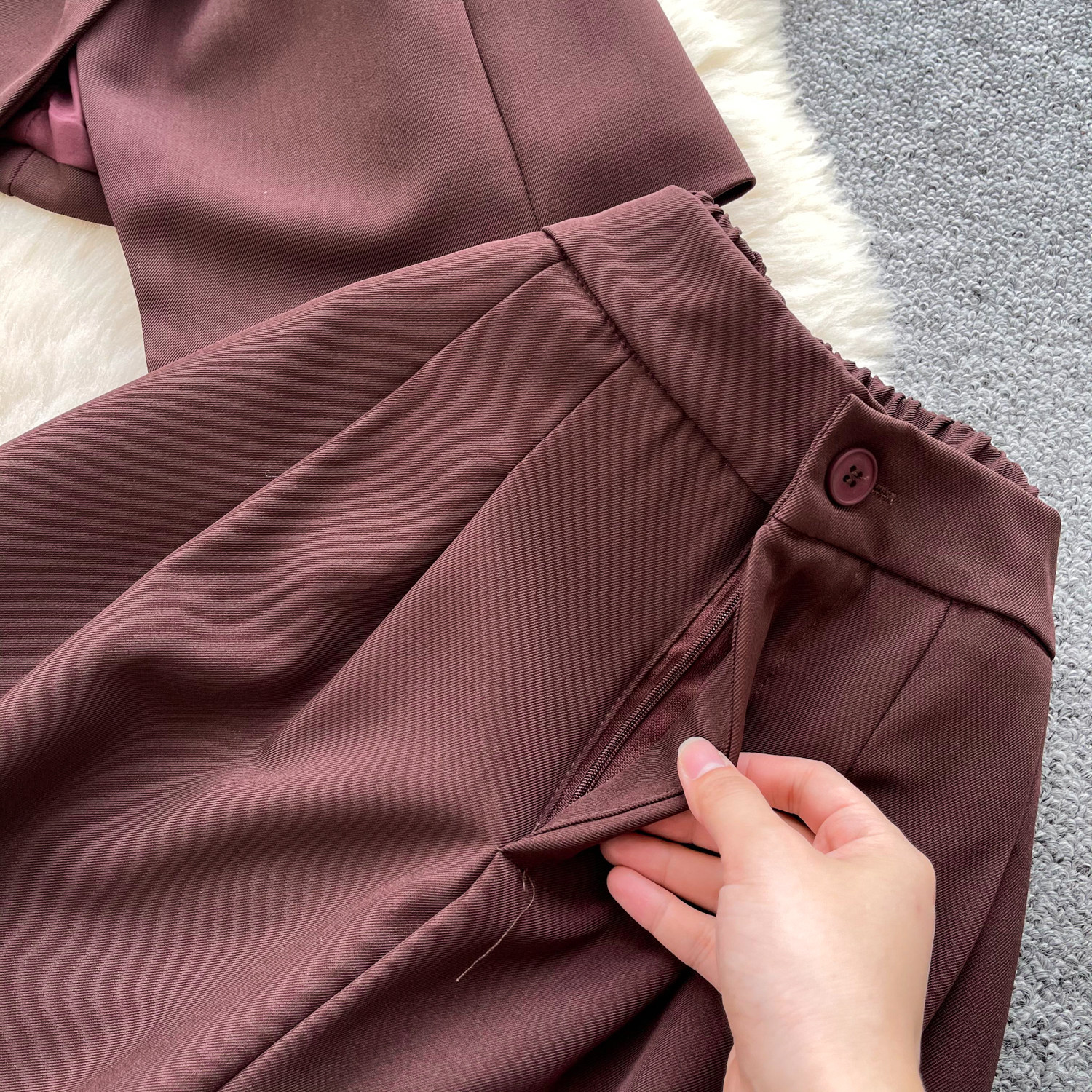Korean Style Women's Cami Top And High-Waisted Wide Leg Pants Set - Summer Drawstring Waist Two Piece Outfit_ecoleips.com