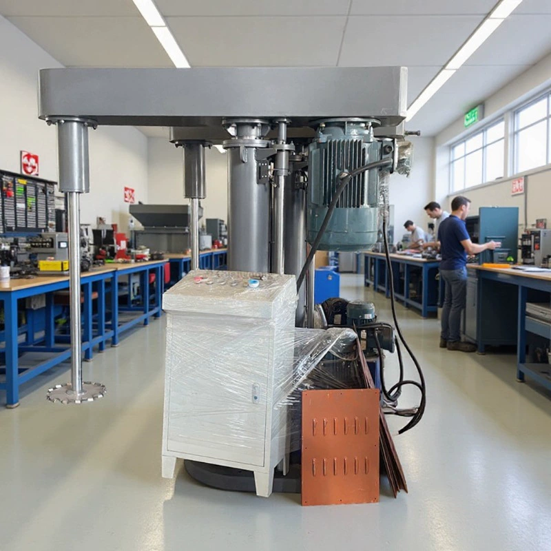 Производитель оборудования поставляет спот 11kw гидравлический подъемный и диспергирующий станок силиконовое масло смешанный смеситель с цилиндром