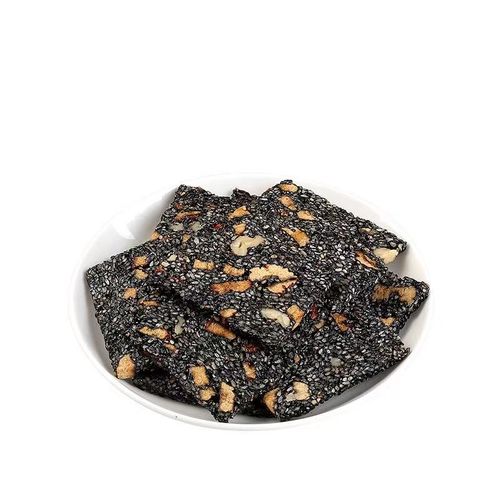 Internet celebrity black sesame and date cake wholesale 250g red date and wolfberry cake snacks independent package wolfberry walnut date and sesame cake