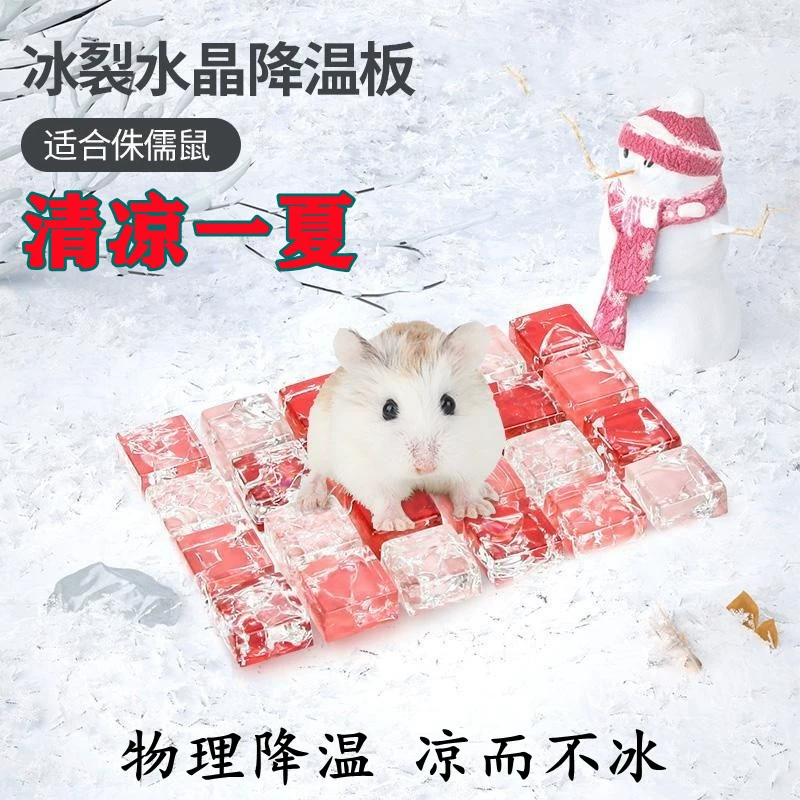 Кролик охлаждающий расходные материалы Летняя плита Хрустальный ледяной коврик Хомяк Хладкий мат.