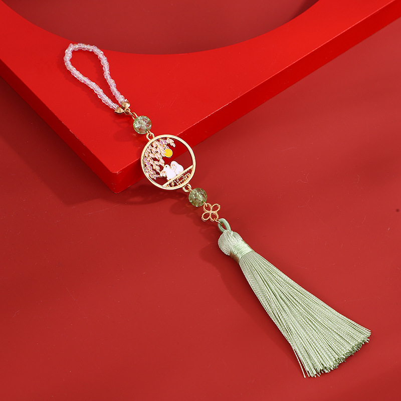 Antigüedades Cheongsam, tendencia nacional, temperamento, temperamento, colgante, broche, ropa de té Hanfu, borlas, retro, maquillaje chino, accesorios para mujeres