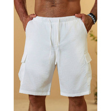 K 14440 Cotton linen drawstring shorts ������������п�