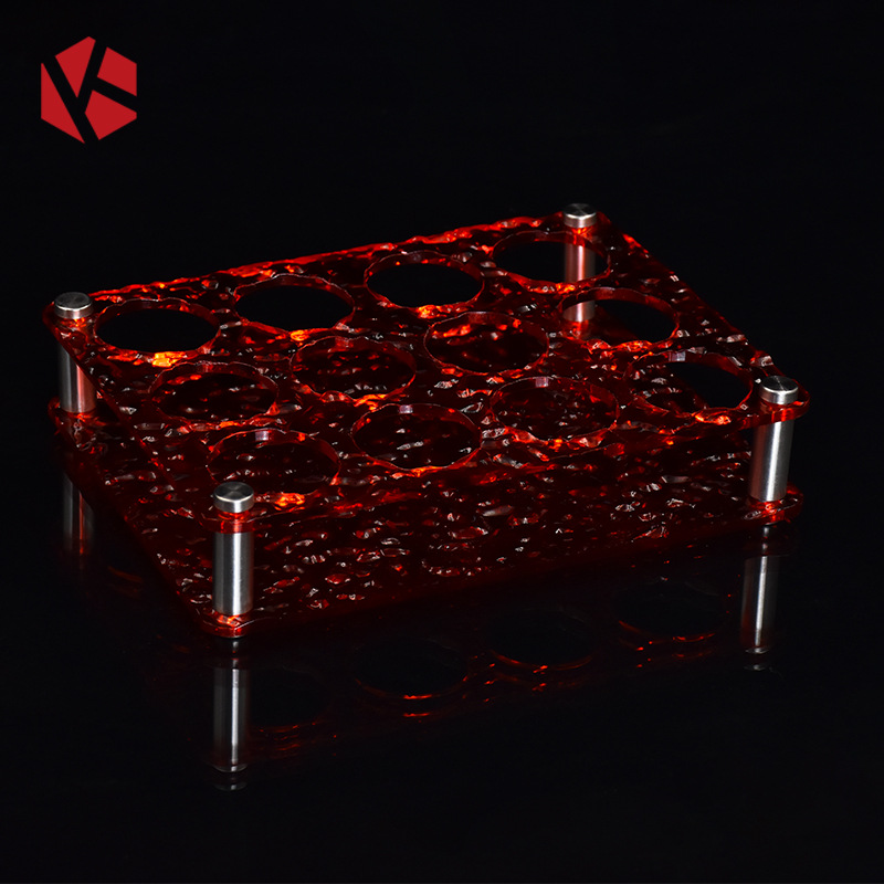 Soporte para procesamiento personalizado porta tazas de agujero redondo PC transparente barra de desgaste KTV porta tazas de vino blanco cerveza soporte de vino tinto