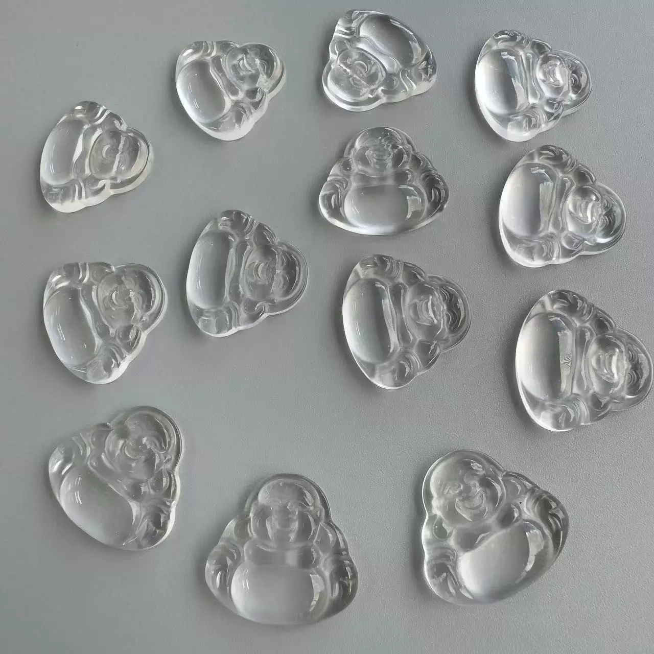 天然水沫玉弥勒佛起荧光佛公吊坠珠宝项链玉石配石挂件饰品厂加工