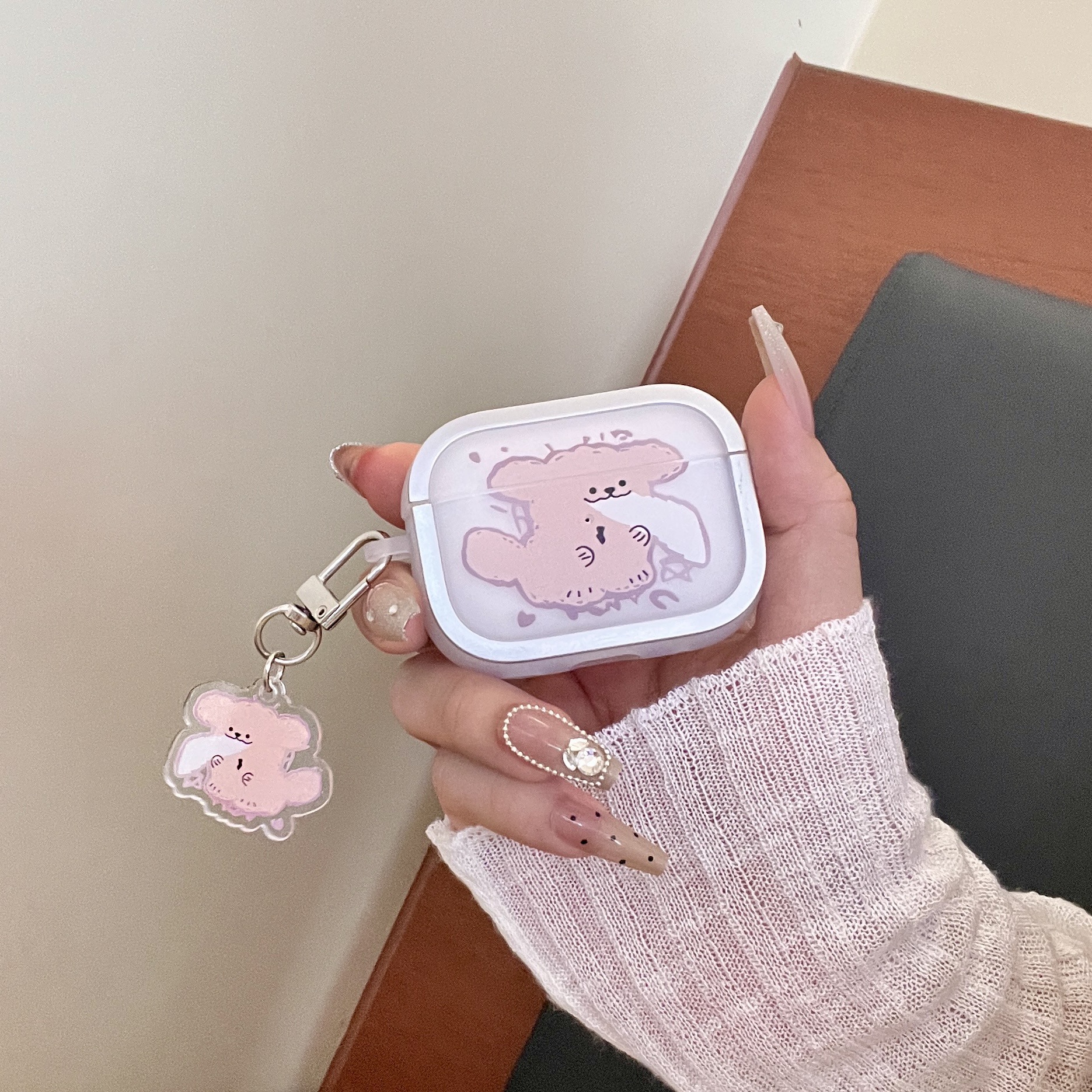 Cubierta de auriculares de borde galvanizado para perros de fuego para Apple AirPods 4 auriculares AirPods pro2