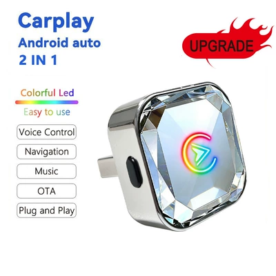 Other Car Video – 2-in-1 Car Adapter - k15-electroplated-silver-crystal-model-overseas-version-standard-adapter