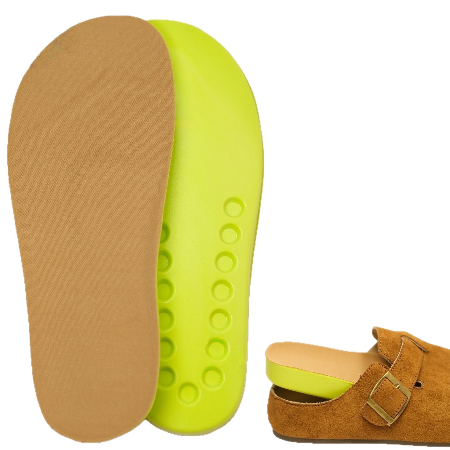 Qulay yurish, terni shimib olish, juda yumshoq va yumshoq his qilish uchun kengaytirilgan va qalinlashgan ichki tagliklarga ega PU keng barmoqli Birkenstock poyabzallari.