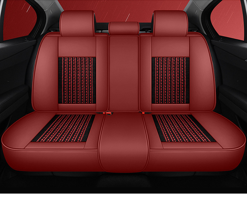 Summer Breathable Ice Silk Seat Cover, Universal for All Seasons, Fully Enclosed Car Seat Cushion, Breathable for Amazon North American Interiors